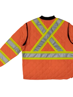 Tough Duck S432 Quilted Poly Safety Freezer Jacket | XS-5XL Hi-Vis Work Wear