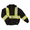 Tough Duck S474 Insulated Safety Hoodie | Black | XS-5XL Hi-Vis Work Wear