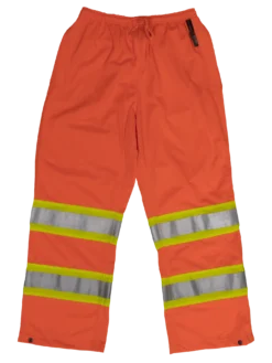 Hi-Vis Work Wear Tough Duck S603 Safety Pull-On Pant | Orange | XS-5XL