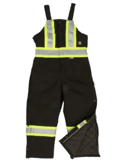 Tough Duck S757 Premium Insulated Cotton Duck Safety Bib Overalls | XS-5XL Hi-Vis Work Wear
