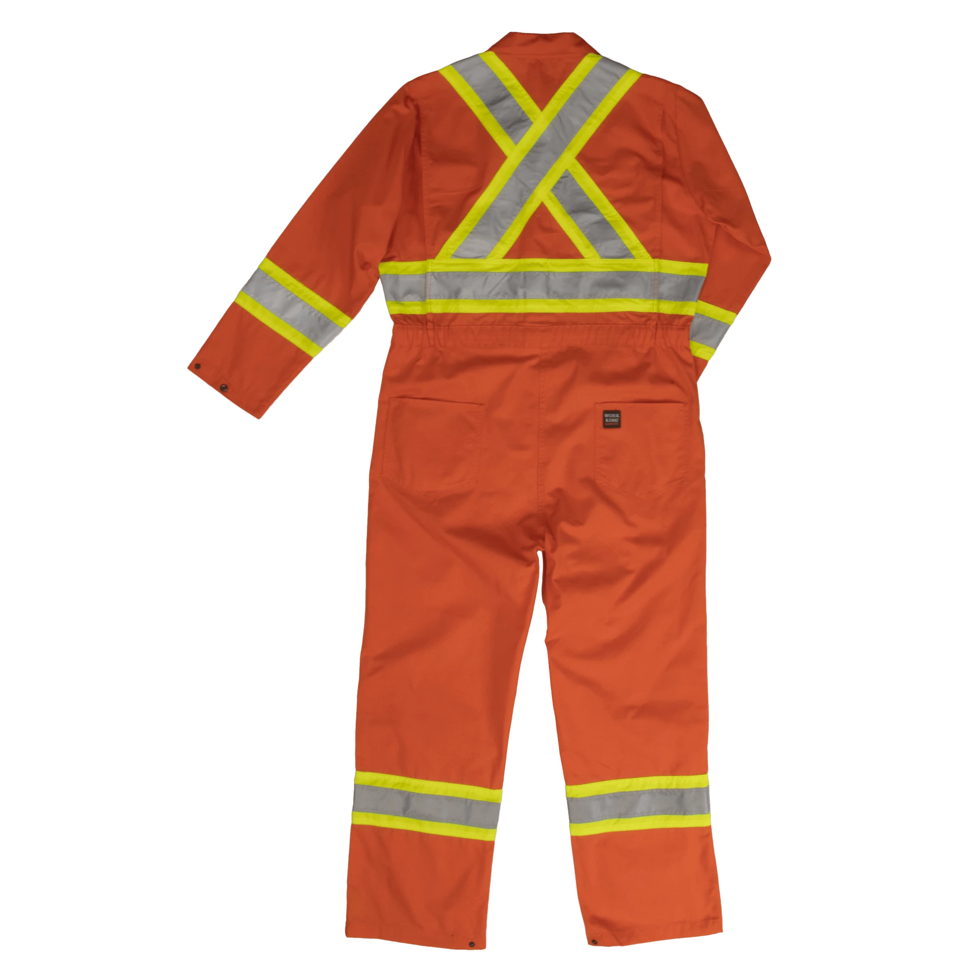 Hi-Vis Work Wear Tough Duck S792 Unlined Hi Vis Poly/Cotton Coveralls | XS-5XL 4 Hi-Vis Work Wear Tough Duck S792 Unlined Hi Vis Poly/Cotton Coveralls | XS-5XL