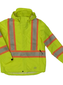 Tough Duck SJ05 Breathable Packable Safety Rain Jackets | S-5XL