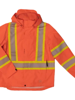 Tough Duck SJ05 Breathable Packable Safety Rain Jackets | S-5XL