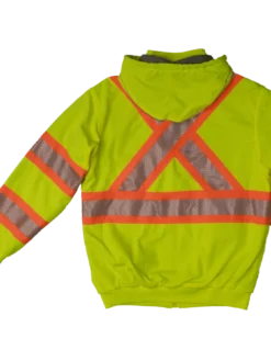 Tough Duck SJ16 Thermal Lined Safety Hoodie | XS-5XL Hi-Vis Work Wear