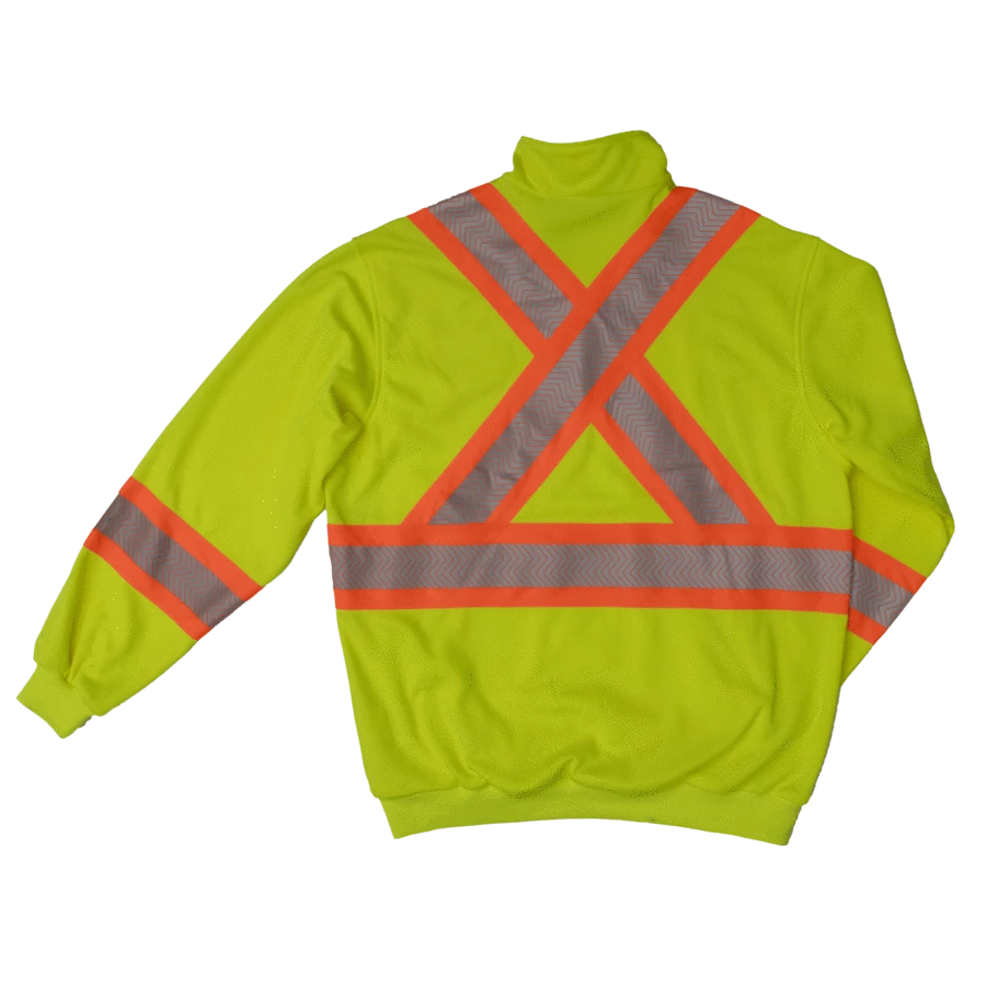 Tough Duck SJ19 Hi-Vis 1/4 Zip Pullover | XS To 5XL 9 Tough Duck SJ19 Hi-Vis 1/4 Zip Pullover | XS To 5XL