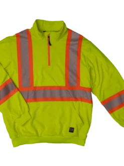 Tough Duck SJ19 Hi-Vis 1/4 Zip Pullover | XS To 5XL 14 Tough Duck SJ19 Hi-Vis 1/4 Zip Pullover | XS To 5XL