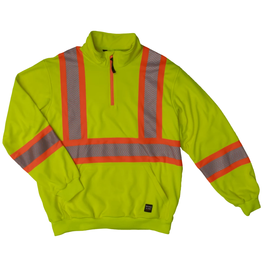 Tough Duck SJ19 Hi-Vis 1/4 Zip Pullover | XS To 5XL 8 Tough Duck SJ19 Hi-Vis 1/4 Zip Pullover | XS To 5XL