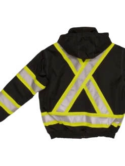 Hi-Vis Work Wear Tough Duck SJ20 Insulated 300D Waterproof/Breathable Ripstop Safety Bomber | XS-3XL