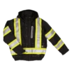 Hi-Vis Work Wear Tough Duck SJ20 Insulated 300D Waterproof/Breathable Ripstop Safety Bomber | XS-3XL