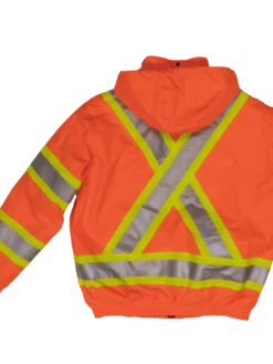 Hi-Vis Work Wear Tough Duck SJ20 Insulated 300D Waterproof/Breathable Ripstop Safety Bomber | XS-3XL