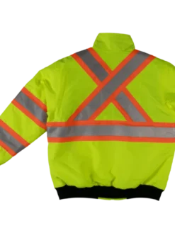 Tough Duck SJ26 Waterproof/Breathable Ripstop Sherpa Lined Safety Bomber | XS-5XL Hi-Vis Work Wear