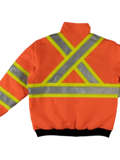 Tough Duck SJ26 Waterproof/Breathable Ripstop Sherpa Lined Safety Bomber | XS-5XL Hi-Vis Work Wear