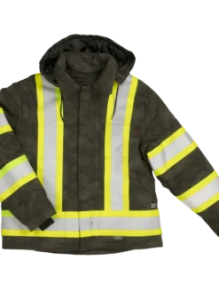 Hi-Vis Work Wear Tough Duck SJ33 Camo Flex Duck Safety Jacket | Sizes XS-5XL