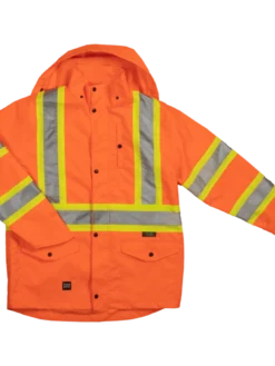 Tough Duck SJ35 Waterproof Breathable Ripstop 300D Safety Rain Jacket | XS - 5XL