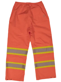 Tough Duck SP02 Breathable Ripstop Packable Safety Rain Pants | XS - 5XL Hi-Vis Work Wear