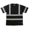 Hi-Vis Work Wear Tough Duck ST07 Premium Birdseye Safety T-Shirt With Segmented Stripes And Pocket | XS-5XL