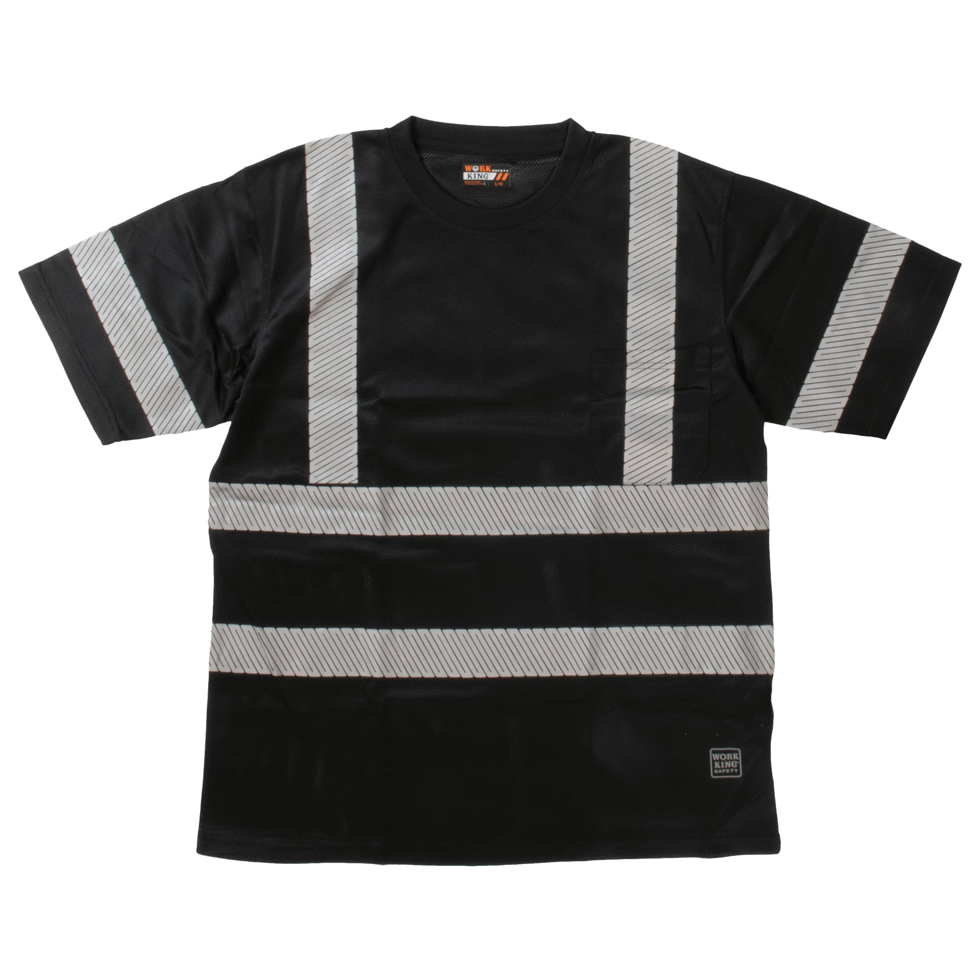 Hi-Vis Work Wear Tough Duck ST07 Premium Birdseye Safety T-Shirt With Segmented Stripes And Pocket | XS-5XL 3 Hi-Vis Work Wear Tough Duck ST07 Premium Birdseye Safety T-Shirt With Segmented Stripes And Pocket | XS-5XL