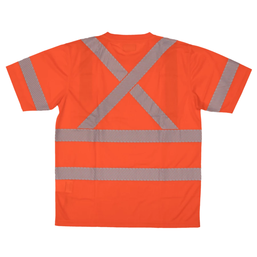 Hi-Vis Work Wear Tough Duck ST07 Premium Birdseye Safety T-Shirt With Segmented Stripes And Pocket | XS-5XL 6 Hi-Vis Work Wear Tough Duck ST07 Premium Birdseye Safety T-Shirt With Segmented Stripes And Pocket | XS-5XL