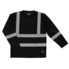 Tough Duck ST08 Premium Birdseye Safety Long Sleeve With Segmented Stripes And Pocket | XS-5XL 1 Tough Duck ST08 Premium Birdseye Safety Long Sleeve With Segmented Stripes And Pocket | XS-5XL