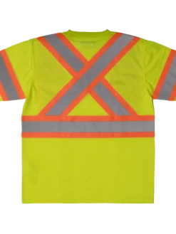 Hi-Vis Work Wear Tough Duck ST09 Polyester Micro Mesh Shirt W/ Armband | XS-5XL