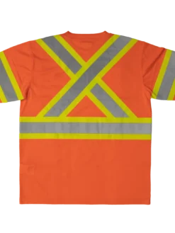 Hi-Vis Work Wear Tough Duck ST09 Polyester Micro Mesh Shirt W/ Armband | XS-5XL