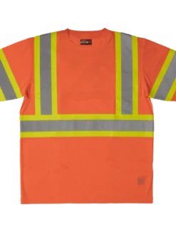 Hi-Vis Work Wear Tough Duck ST09 Polyester Micro Mesh Shirt W/ Armband | XS-5XL