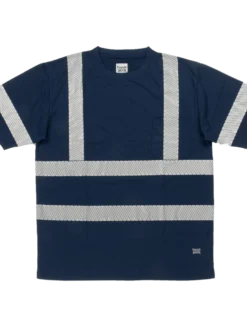 Tough Duck ST12 Premium Polyester Jersey Safety T-Shirt With Segmented Stripes And Pocket | XS-5XL Hi-Vis Work Wear