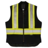 Tough Duck SV06 Quilt Lined Cotton Duck Safety Vest | XS-5XL Hi-Vis Work Wear