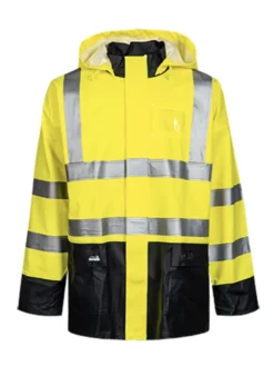 Lyngsoe Rainwear PU/PVC HI VIS CSA Rain Jacket | Sizes S - 4XL
