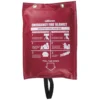 Sellstrom Emergency Fire Blanket - Red Vinyl Hanging Pouch Safety Supplies