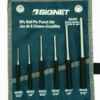 Hand Tools Signet 6 Piece Roll Pin Punch Set