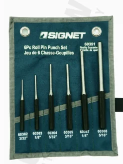 Hand Tools Signet 6 Piece Roll Pin Punch Set