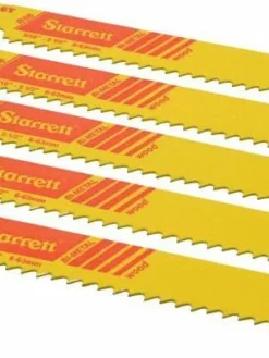 Starrett Fast Cut Bi-Metal Reciprocating Saw Blades, 6" Length, 18 TPI, 5 Pack