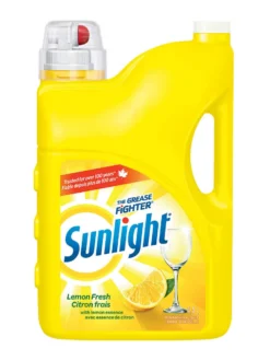 Cleanflow Cleaning Supplies Sunlight Lemon Fresh Dishwashing Liquid - 4.4L Jug - Case Of 4