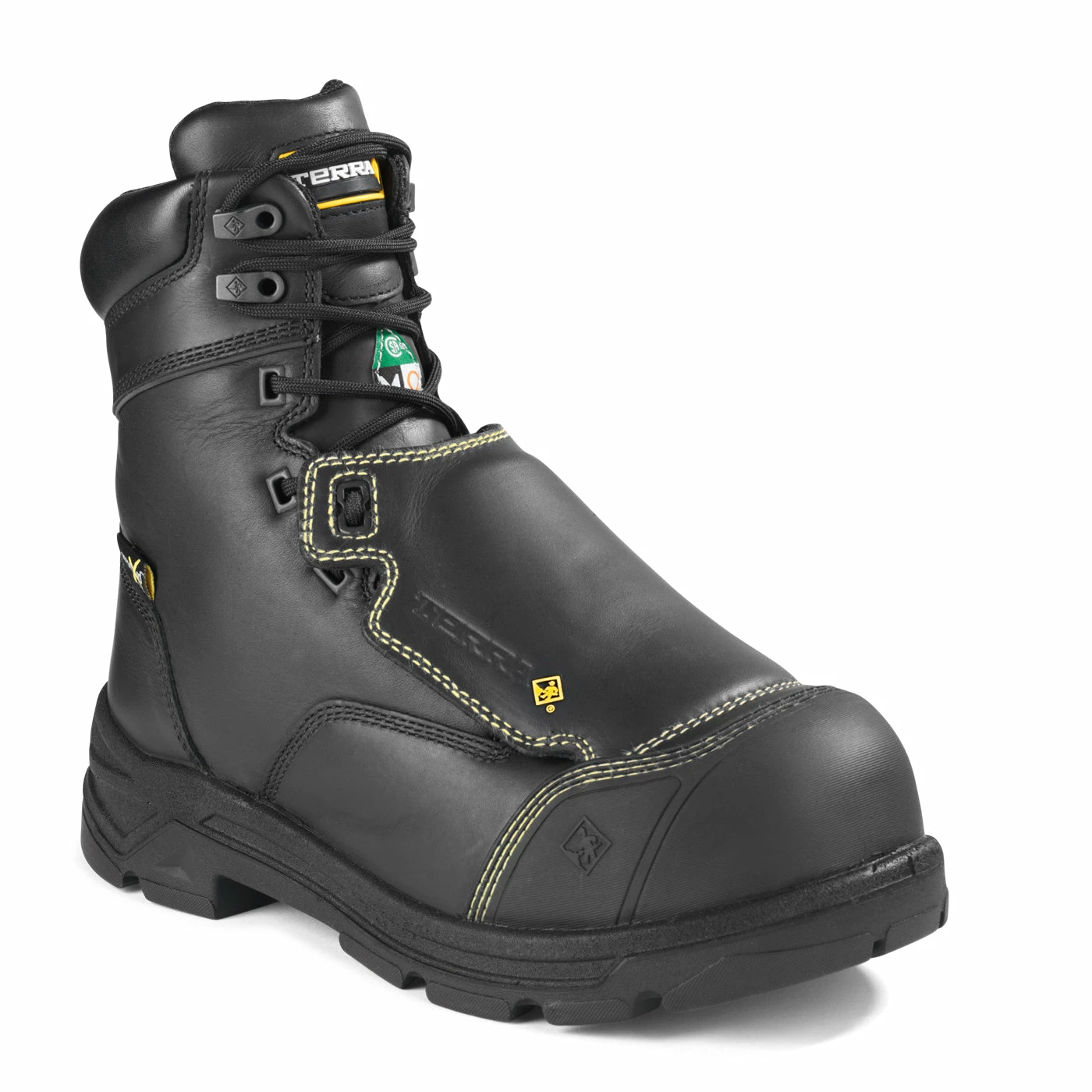 Terra Safety Footwear 8 Inch Safety Boots Terra VRTX 8000 Composite Toe 8" External Metguard Men's Safety Work Boots | Sizes 7 - 16 3 Terra Safety Footwear 8 Inch Safety Boots Terra VRTX 8000 Composite Toe 8" External Metguard Men's Safety Work Boots | Sizes 7 - 16