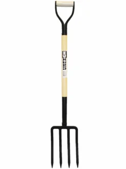 Unex Landscaping Tools Ash Wood Handle Tine Fork