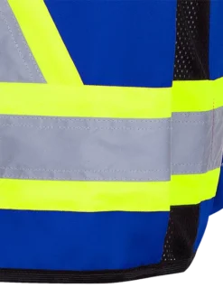 Pioneer Hi Viz Surveyor's Safety Vest - 150D Woven Twill Poly | Sizes Small - 4XL Hi-Vis Work Wear