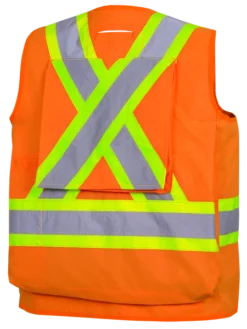 Pioneer CSA Surveyor's/Supervisor's Safety Vest - 600D Poly Oxford With PU Coating | Sizes Small - 5XL Hi-Vis Work Wear