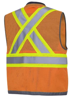 Pioneer "The Rock" Hi Viz Mesh Surveyor's Vest | Sizes Small - 4XL