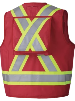 Pioneer CSA Surveyor's/Supervisor's Safety Vest - 600D Poly Oxford With PU Coating | Sizes Small - 5XL Hi-Vis Work Wear