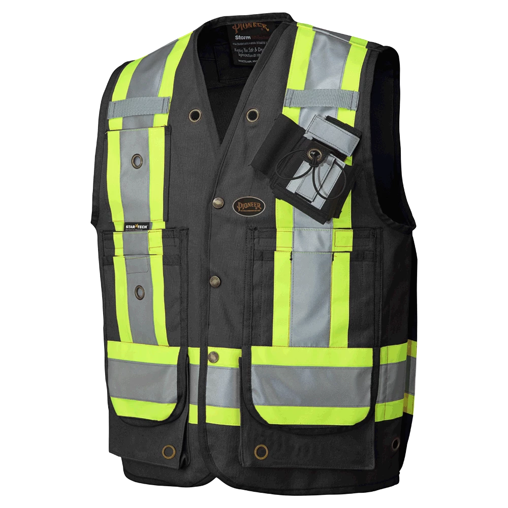 Pioneer CSA Surveyor's/Supervisor's Safety Vest - Cotton Duck | Sizes Small - 5XL 3 Pioneer CSA Surveyor's/Supervisor's Safety Vest - Cotton Duck | Sizes Small - 5XL