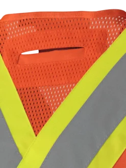 Hi-Vis Work Wear Pioneer Hi Viz Drop Shoulder Poly/Cotton Tear-Away Surveyor's Safety Vest | Sizes Small - 4XL