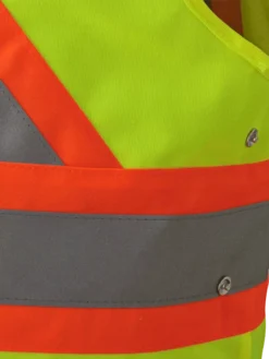 Pioneer Hi Viz Safety Vest - Tricot Poly Interlock - Adj. Sides | S/M - 4/5X Large Hi-Vis Work Wear