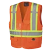 Pioneer Hi Viz Safety Vest - Tricot Poly Interlock - Adj. Sides | S/M - 4/5X Large Hi-Vis Work Wear