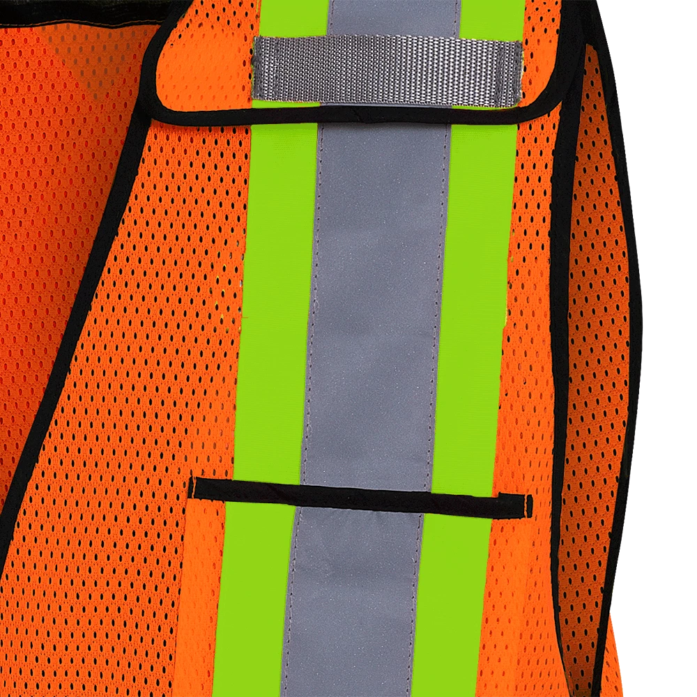 Hi-Vis Work Wear Pioneer Hi Viz Safety Tear-Away Poly Mesh Vest - One Size Fits Most 4 Hi-Vis Work Wear Pioneer Hi Viz Safety Tear-Away Poly Mesh Vest - One Size Fits Most