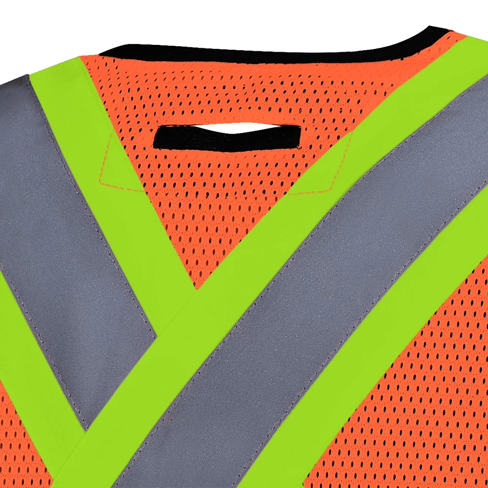 Hi-Vis Work Wear Pioneer Hi Viz Safety Tear-Away Poly Mesh Vest - One Size Fits Most 6 Hi-Vis Work Wear Pioneer Hi Viz Safety Tear-Away Poly Mesh Vest - One Size Fits Most