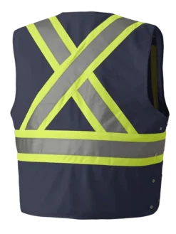 Pioneer Hi Viz Safety Vest - Tricot Poly Interlock - Adj. Sides | S/M - 4/5X Large Hi-Vis Work Wear