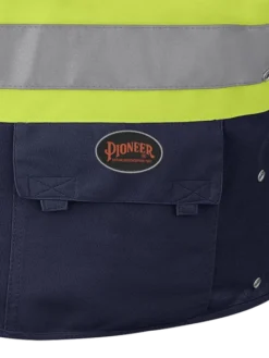 Pioneer Hi Viz Safety Vest - Tricot Poly Interlock - Adj. Sides | S/M - 4/5X Large Hi-Vis Work Wear