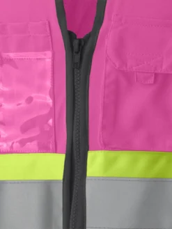 Hi-Vis Work Wear Pioneer Women's Solid Tricot Tear-Away Safety Vest | XS-2XL
