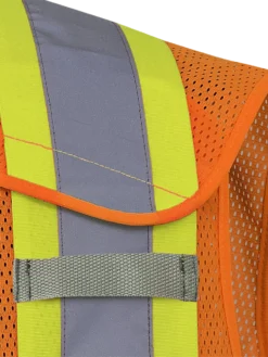Pioneer Hi Viz Drop Shoulder Safety Vest With Snaps - Poly Mesh | Sizes Small - 5XL